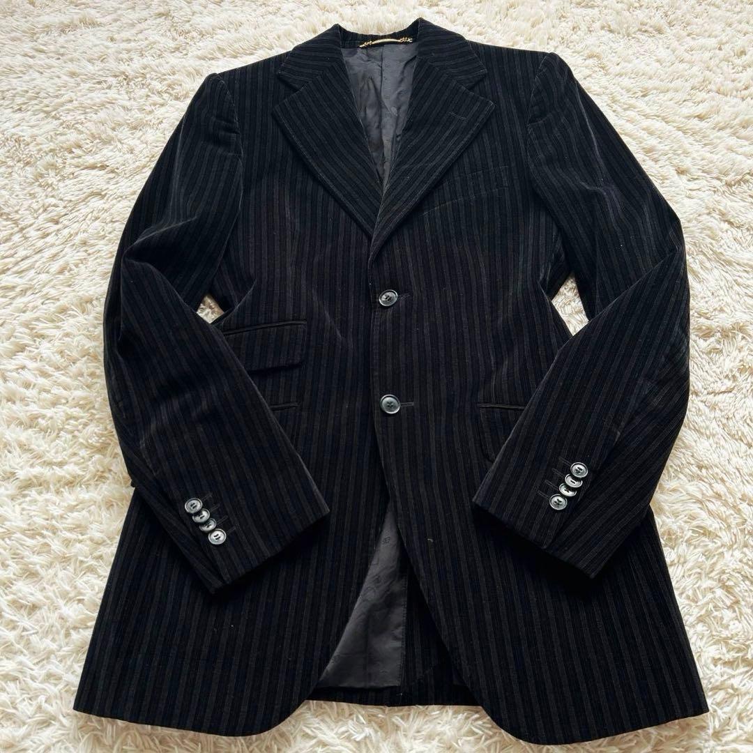 DOLCE&GABBANA ドルガバ ベロア生地 2B テーラードジャケット