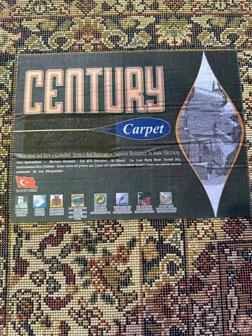 トルコ製、機械織、カーペット ペルシャ絨毯デザイン