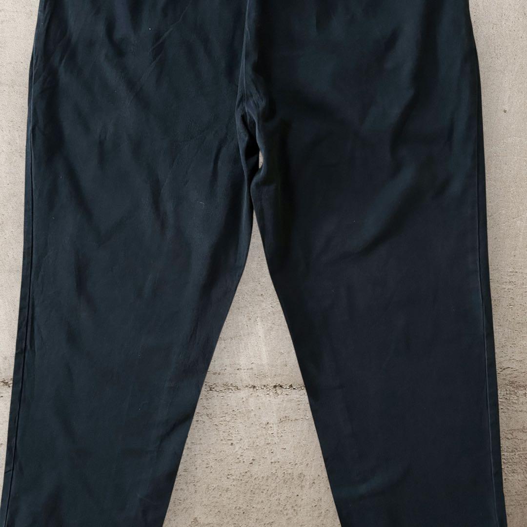 PoloRalphLaurenANDREWフェードブラックポロチノ墨黒W36古着