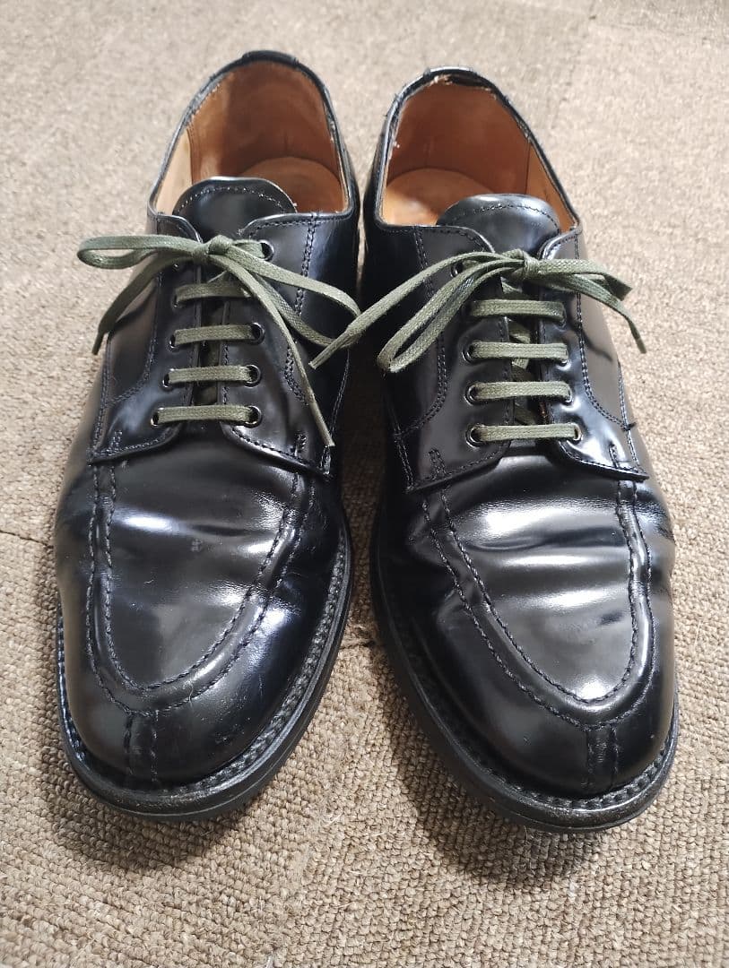 SANDERS サンダース Uチップミリタリーダービーシューズ UK7.5