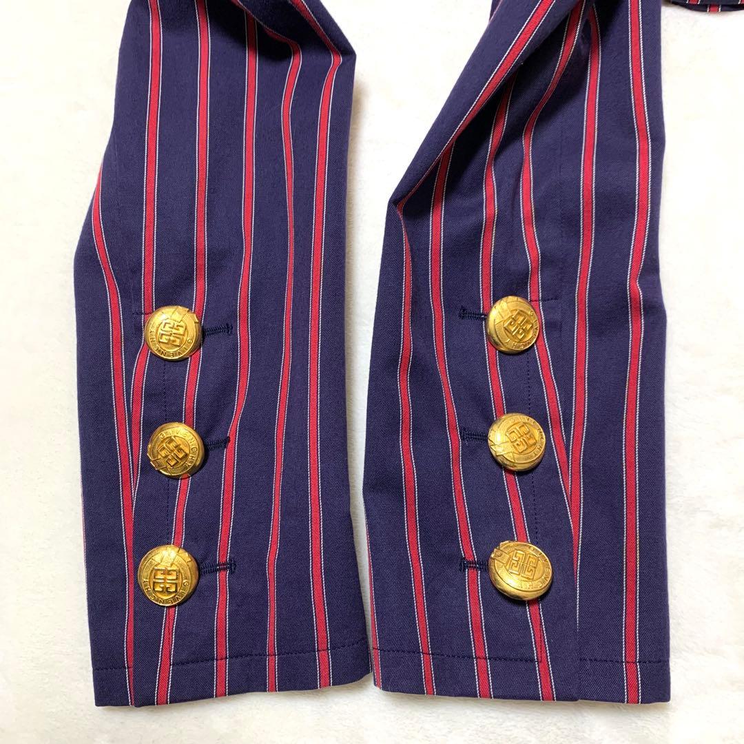 美品 GIVENCHY ヴィンテージ フランス製 金ボタン ブレザー ジャケット