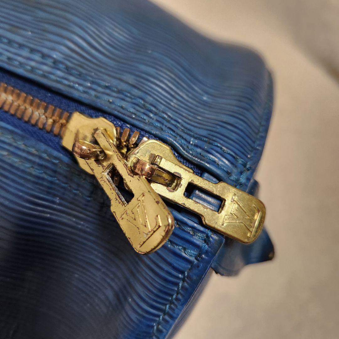 ルイヴィトン エピ キーポル50 トレドブルー ボストンバッグ 旅行かばん