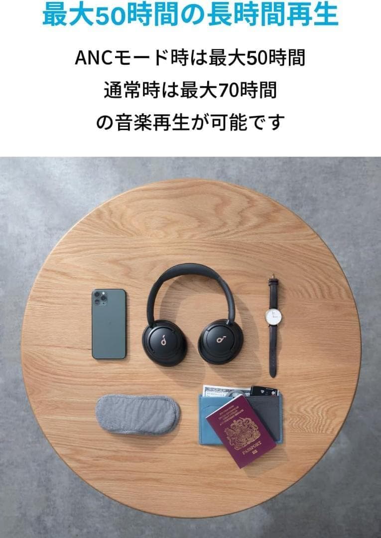 Anker Soundcore Life Q30 第2世代 ワイヤレスヘッドホン