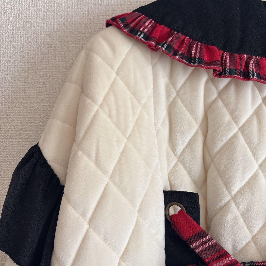 axes femme kawaii フリルキルティングブルゾン