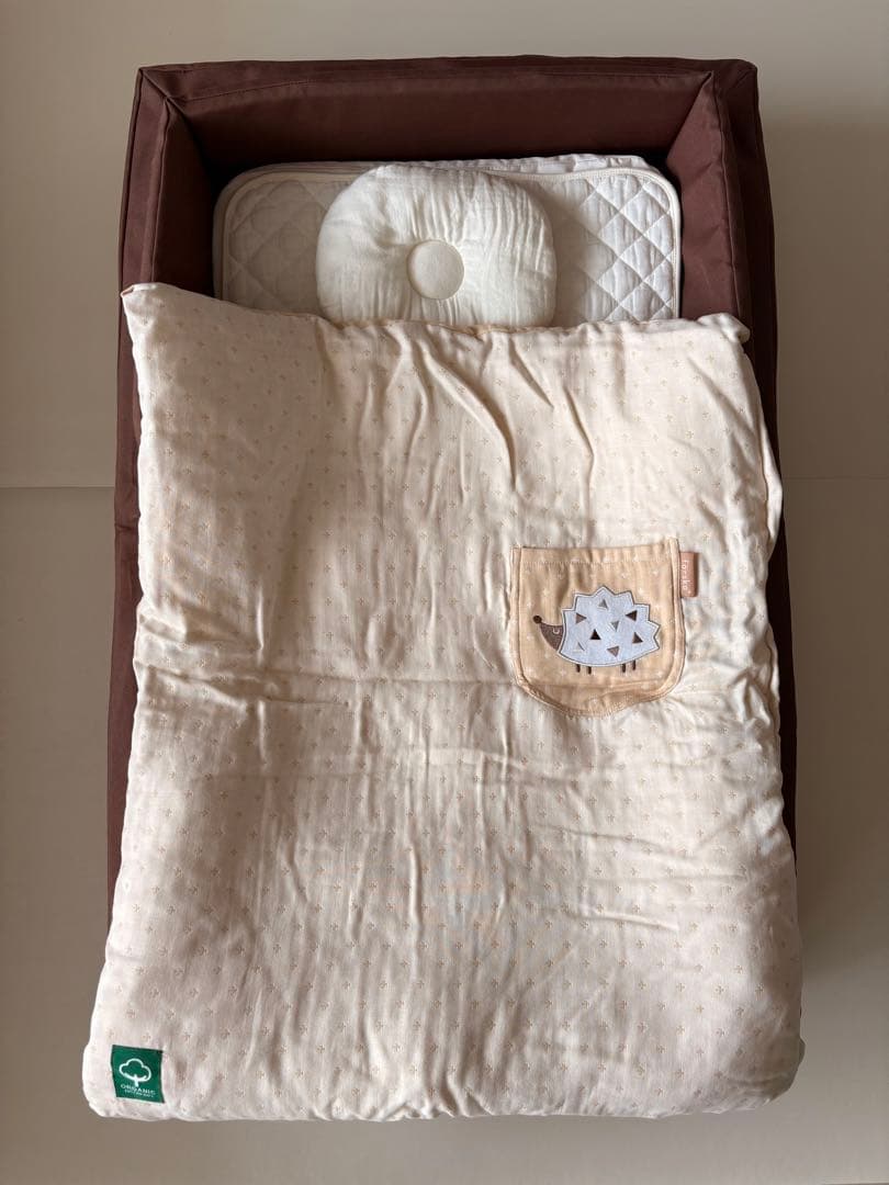 ファルスカ farska コンパクトベッド オーガニック モカ ブラウン 新生児