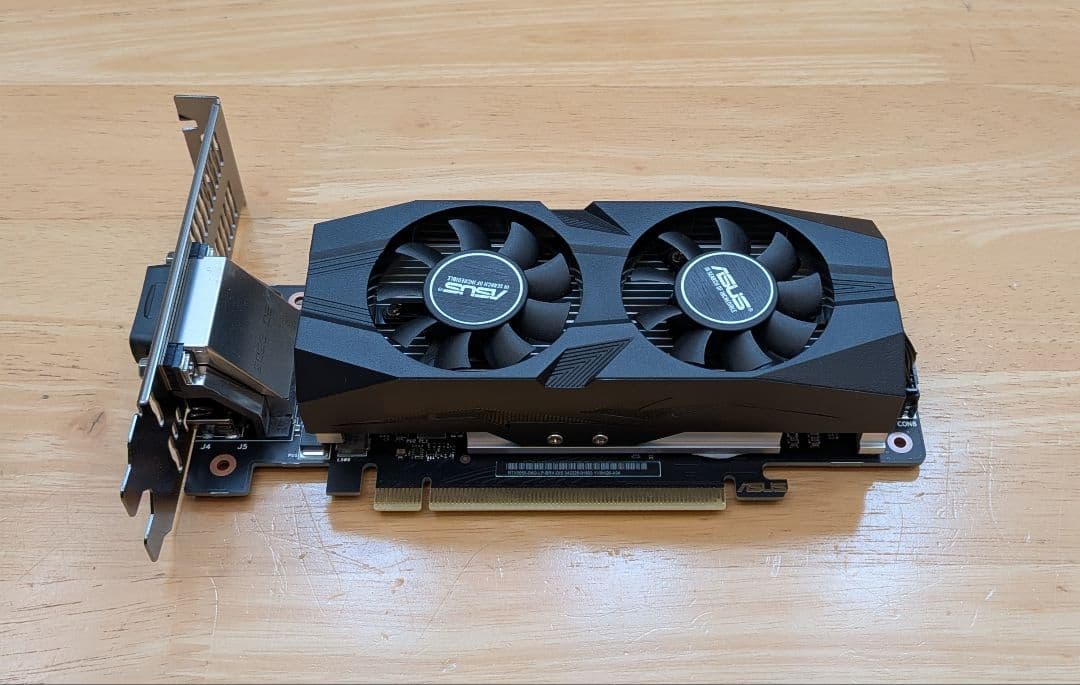 箱無し​【LPブラケット付】ASUS RTX3050 6GB 補助電源不要