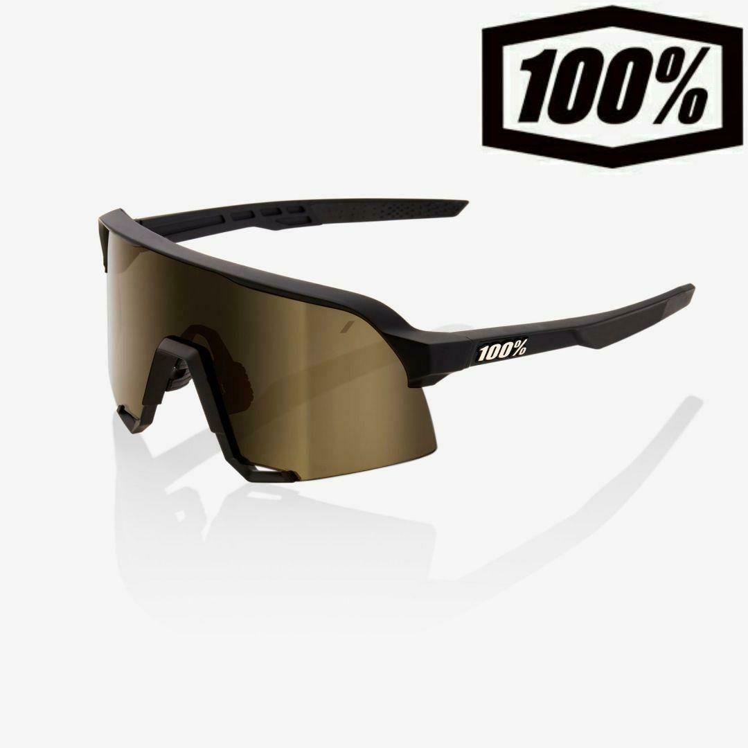 中古 100% S3 ブラック ゴールド ワンハンドレッド サングラス