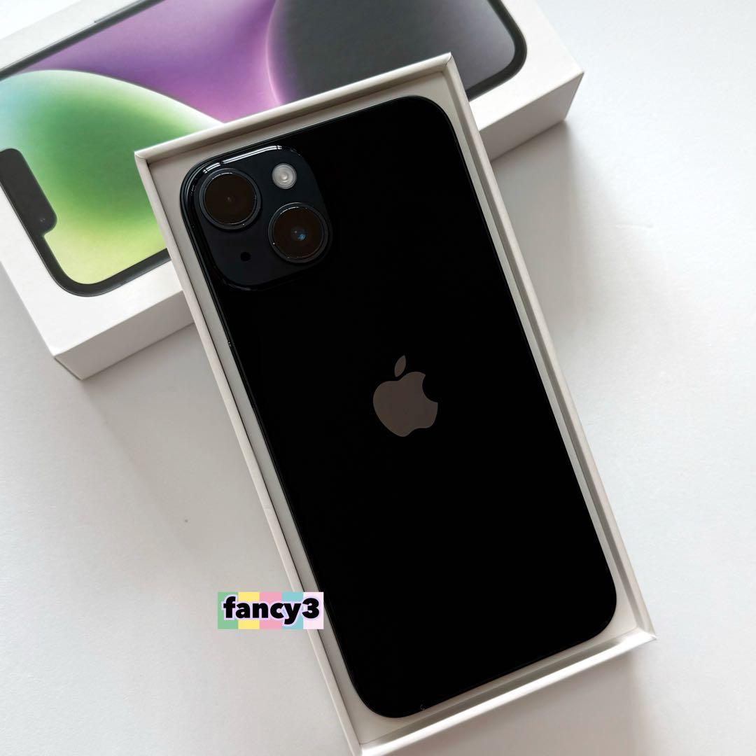 美品★１２８ＧＢ★ミッドナイト/iphone14★SIMフリー