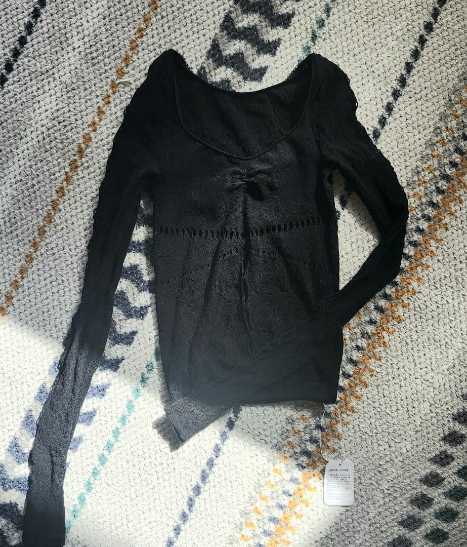 トップス theredthread ruched sculpt body lace