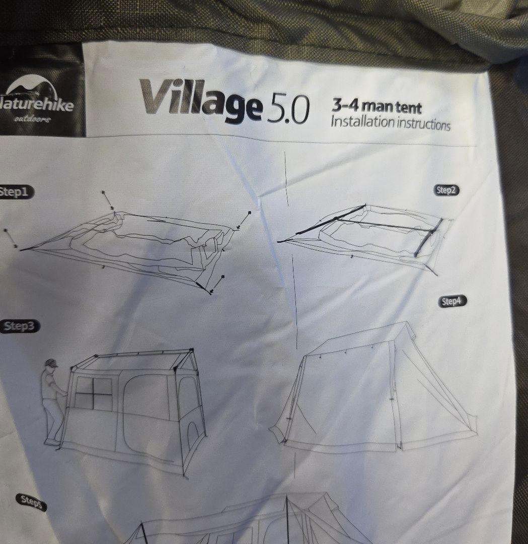 Naturehike Village 5.0 ワンタッチテント 　スカート付