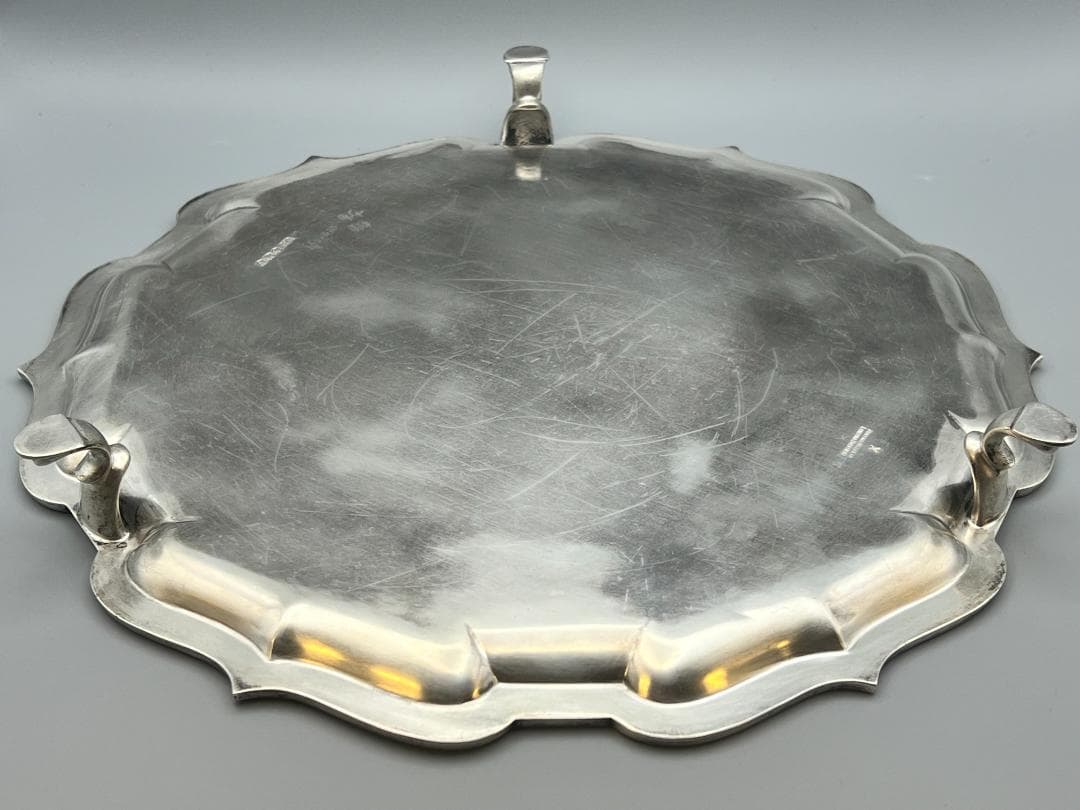 マッピン&ウェッブ／純銀 スターリングシルバー／トレイ　重612g