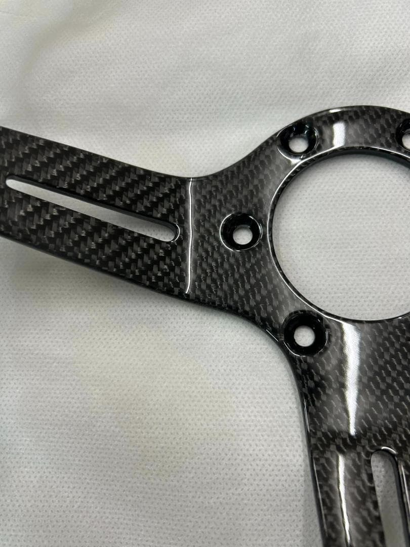 ステアリング ディープコーン ホワイト リアルカーボン 未使用 USDM JDM