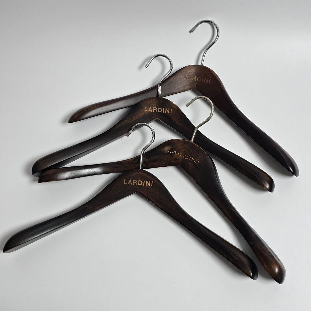 LARDINI ラルディーニ 木製ハンガー 4本セット 42～44cm