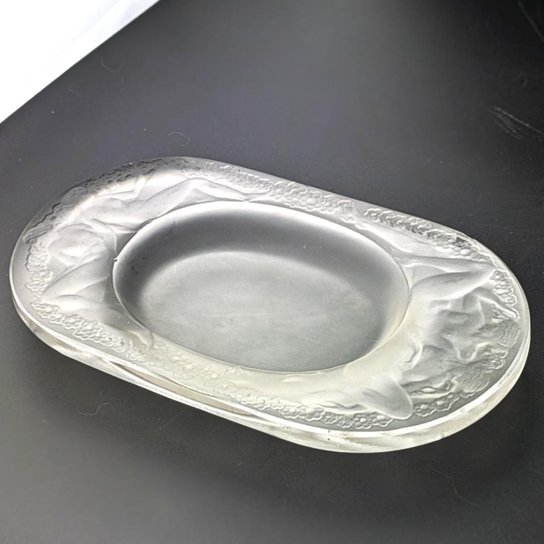 ルネ・ラリック初期作 Médicis 1924 葡萄と裸婦文 フロスト加工お買得