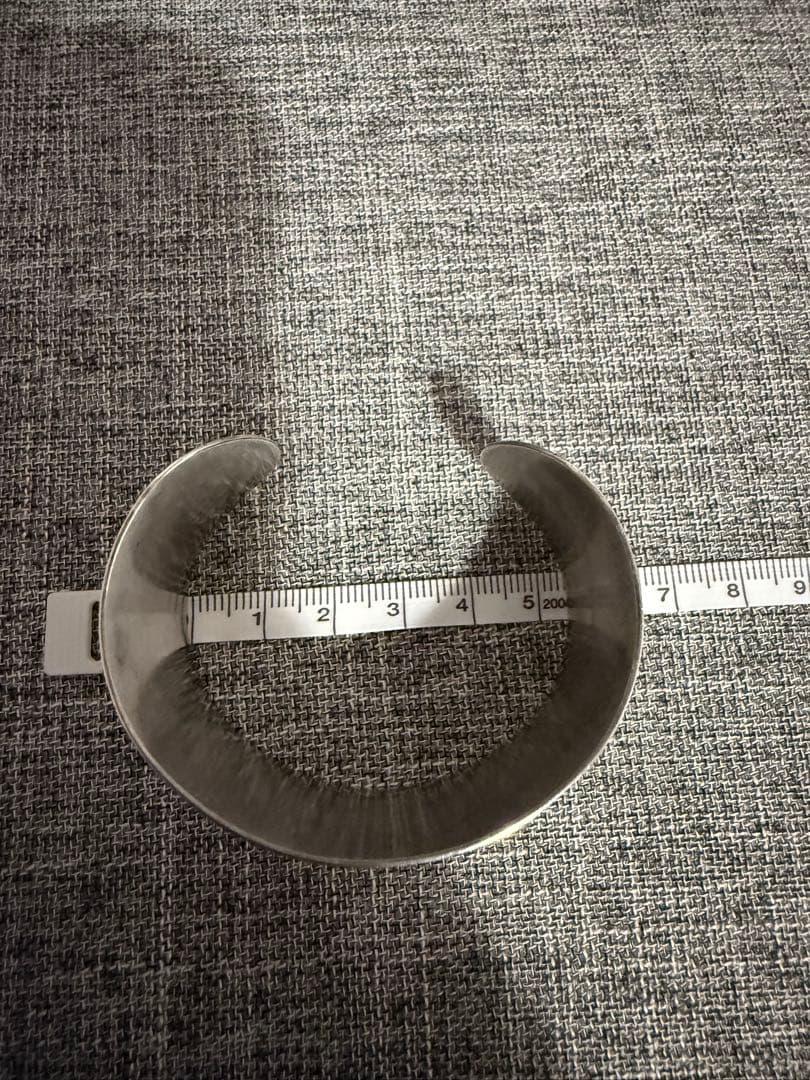 【agete】シルバー　バングル　ボタニカル柄