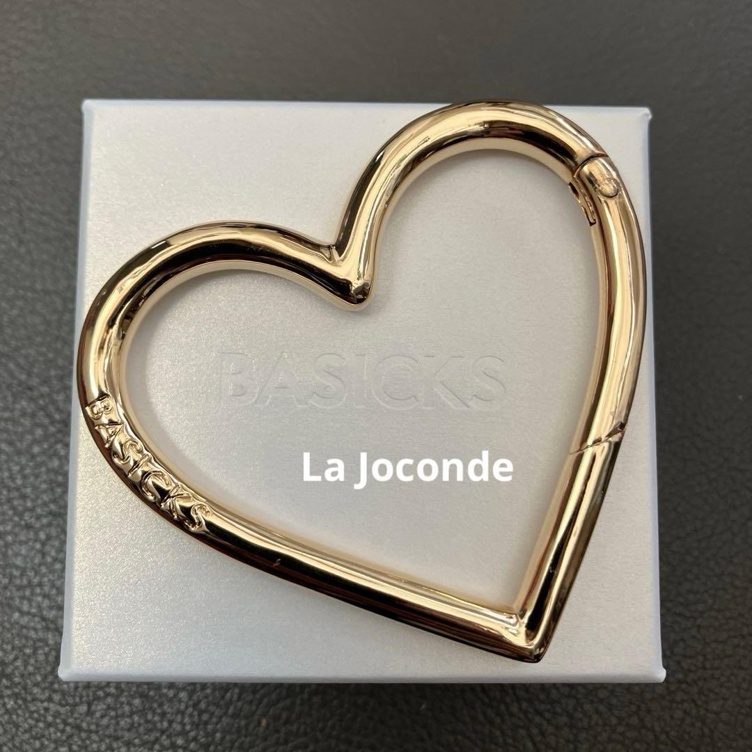 【新品】BASICS GOLD PLATING HEART CARABINER