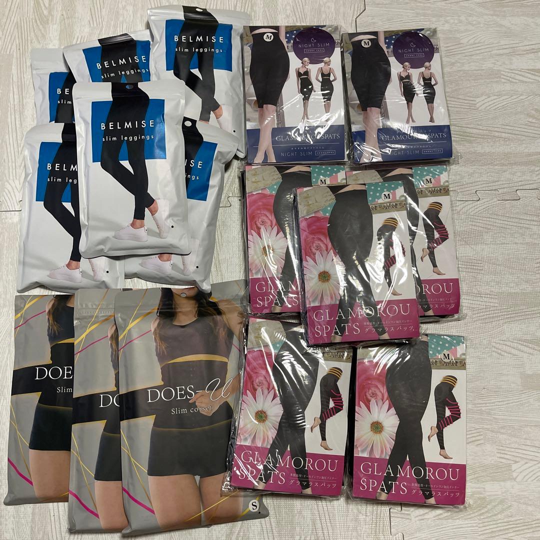グラマラスパッツ　スパッツ レギンス スリムコルセット セット