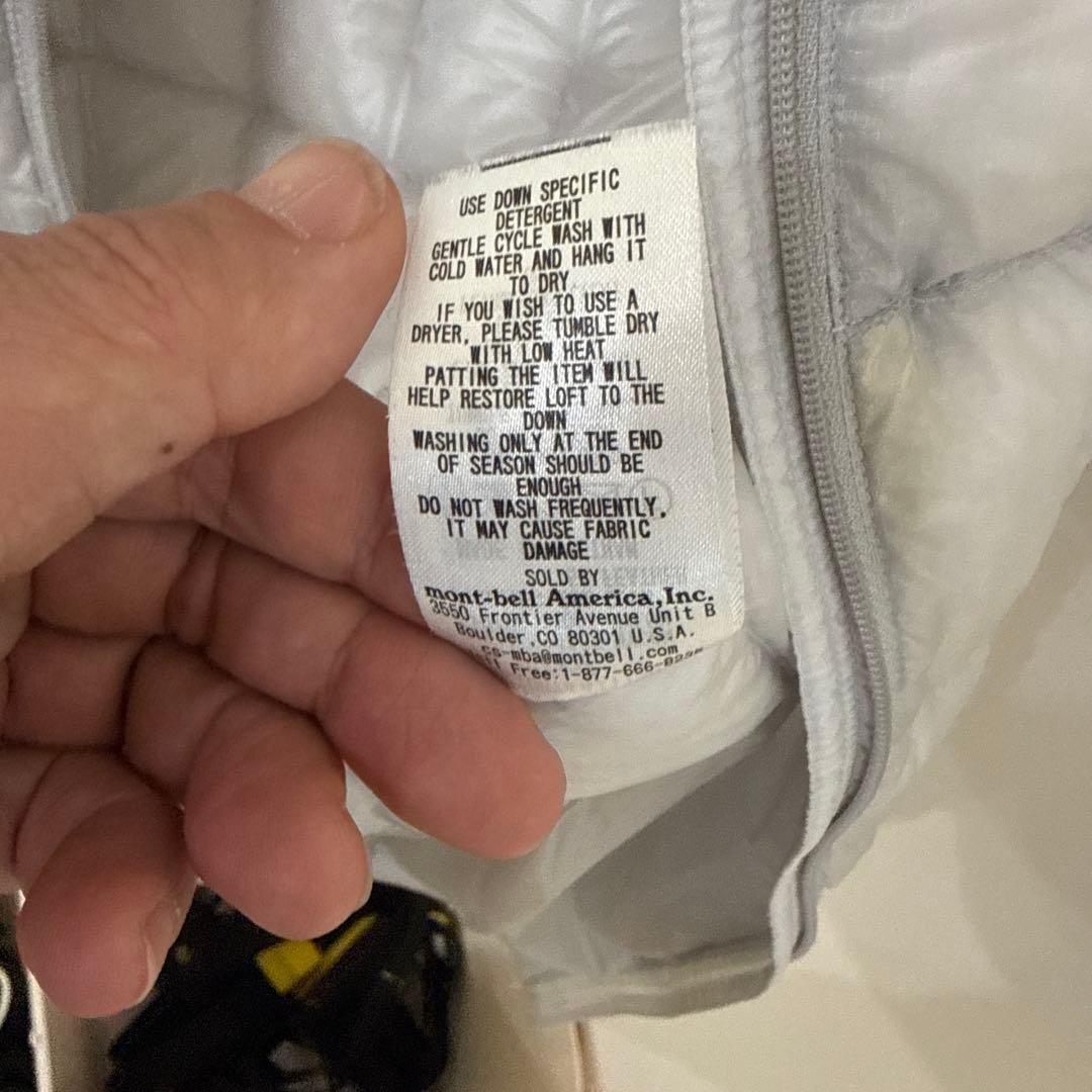 mont-bell グレー キルティングダウンジャケット　ex1000