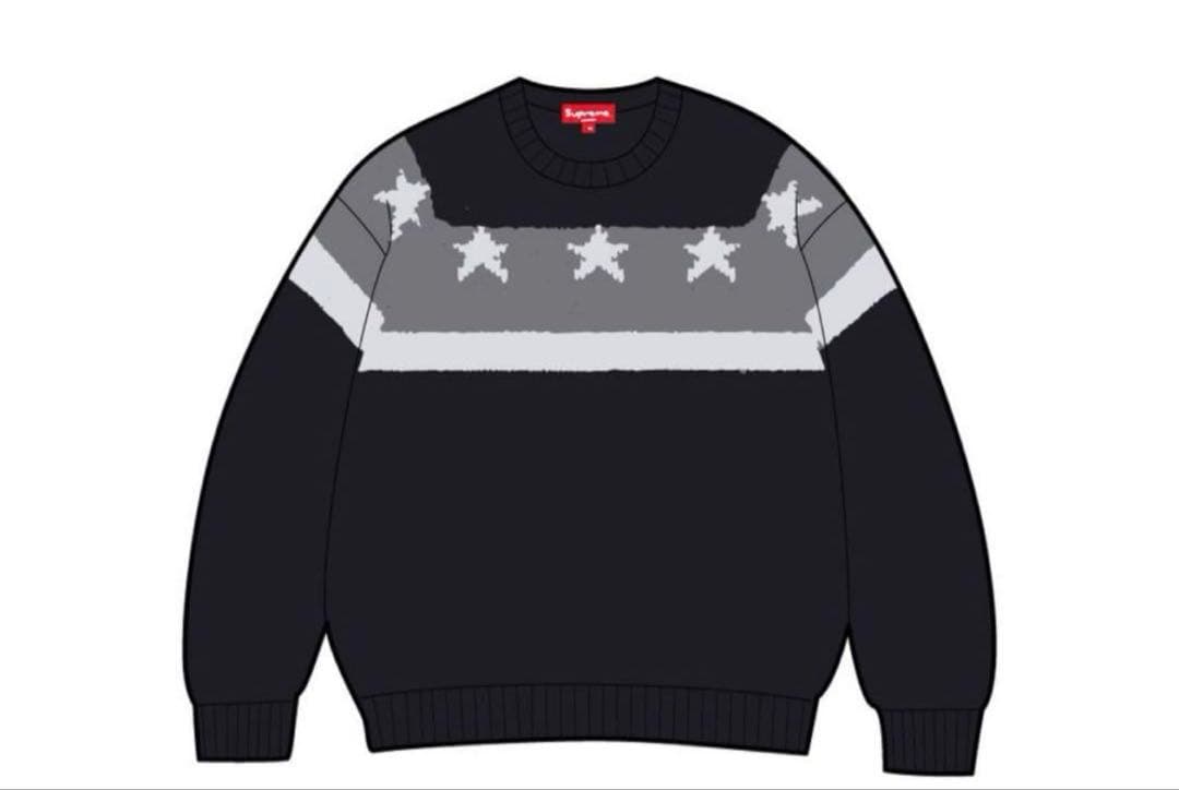 supreme stars sweater ニット