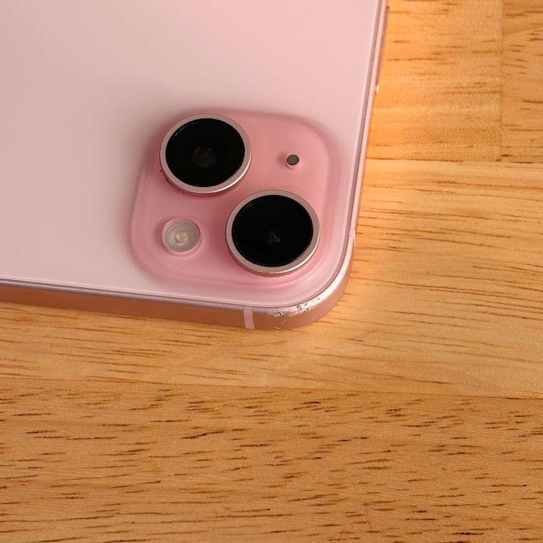 Apple iPhone 15 ピンク 256GB 本体 クリアケース付き