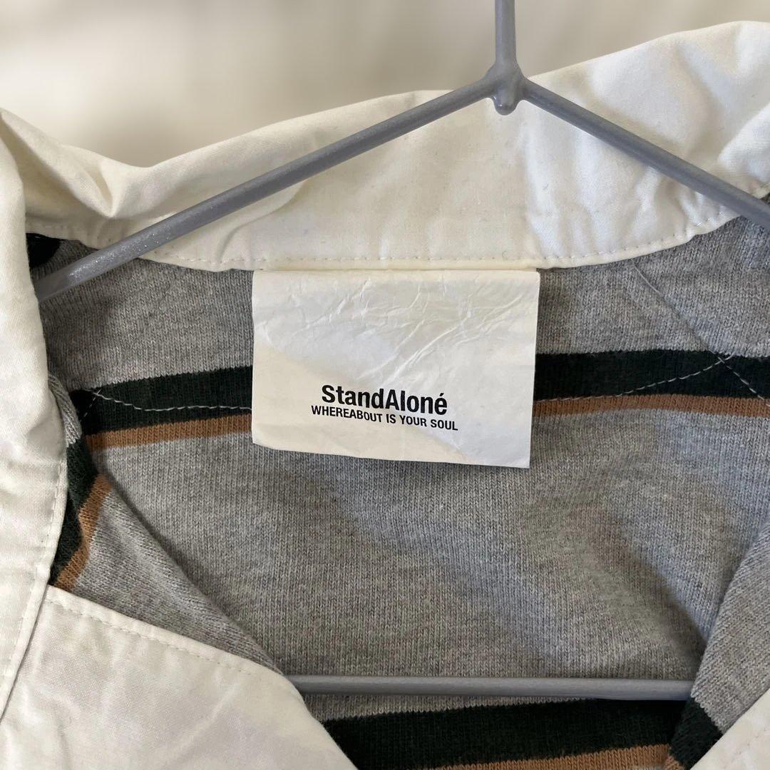 ジャーナルスタンダード新品同様　グレーの長袖ポロシャツ