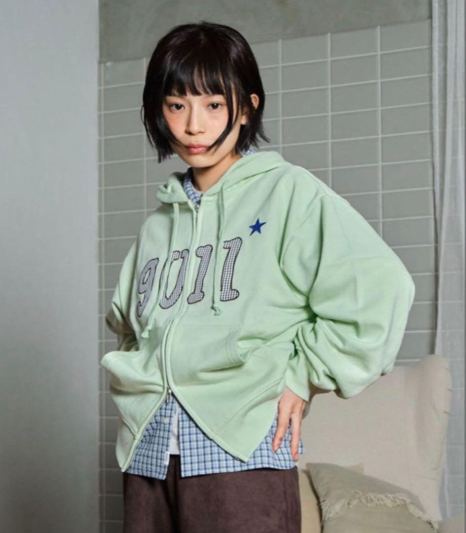 トップス common gull products 9011 zip hoodi