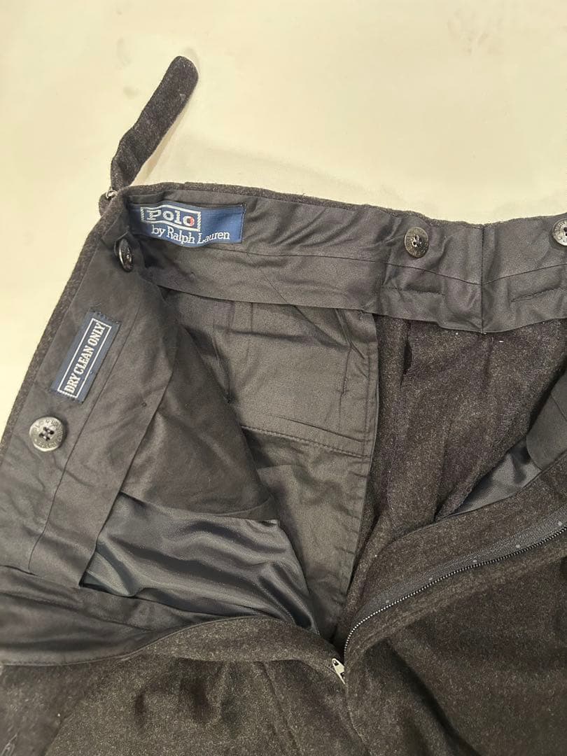 パンツ 90's Ralph Lauren wool 2tuck slacs