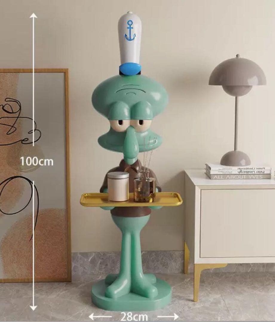 新品　スポンジボブ イカルゴ 特大インテリア フィギュア