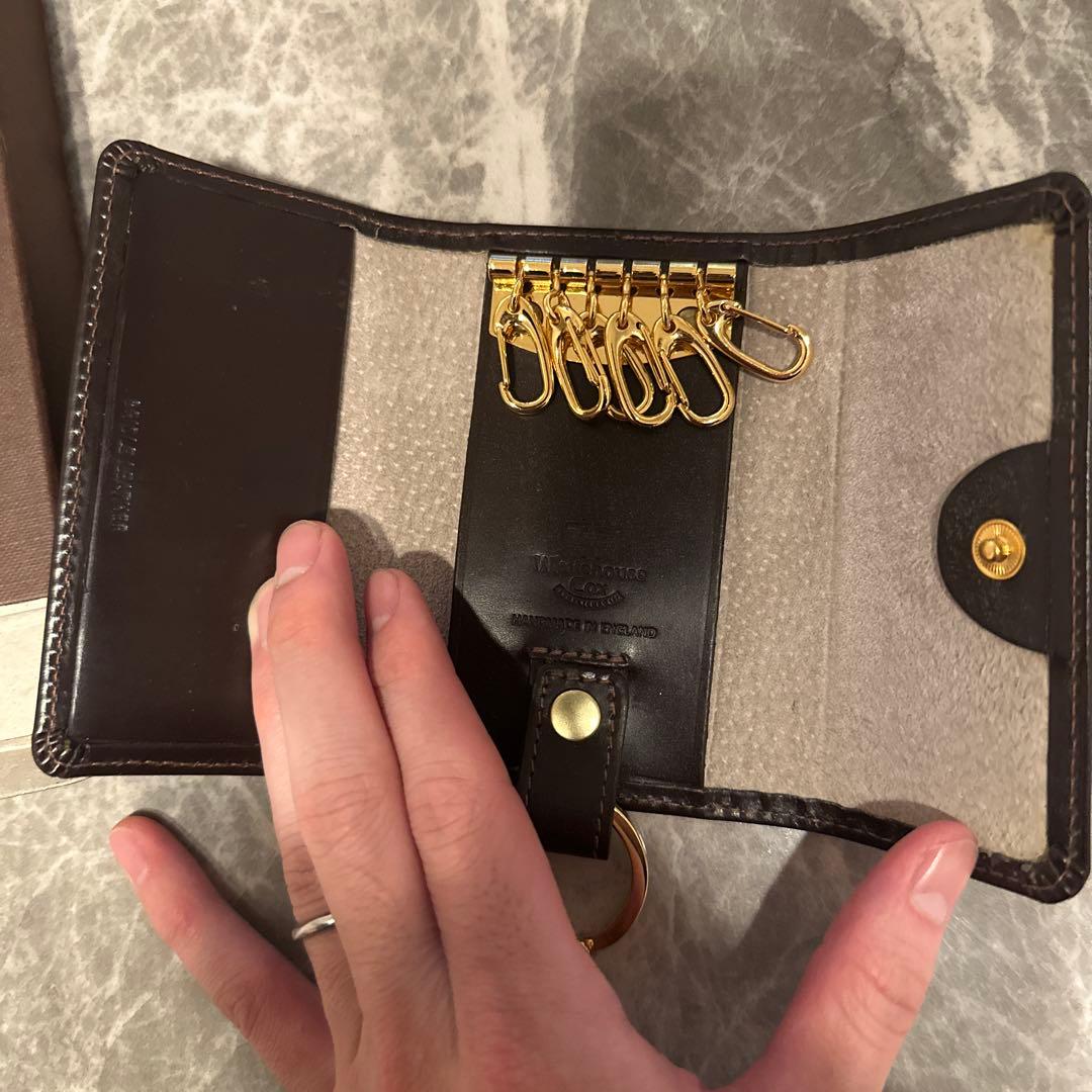 ※りょう　Whitehouse Cox キーケース　ブライドル ハバナ