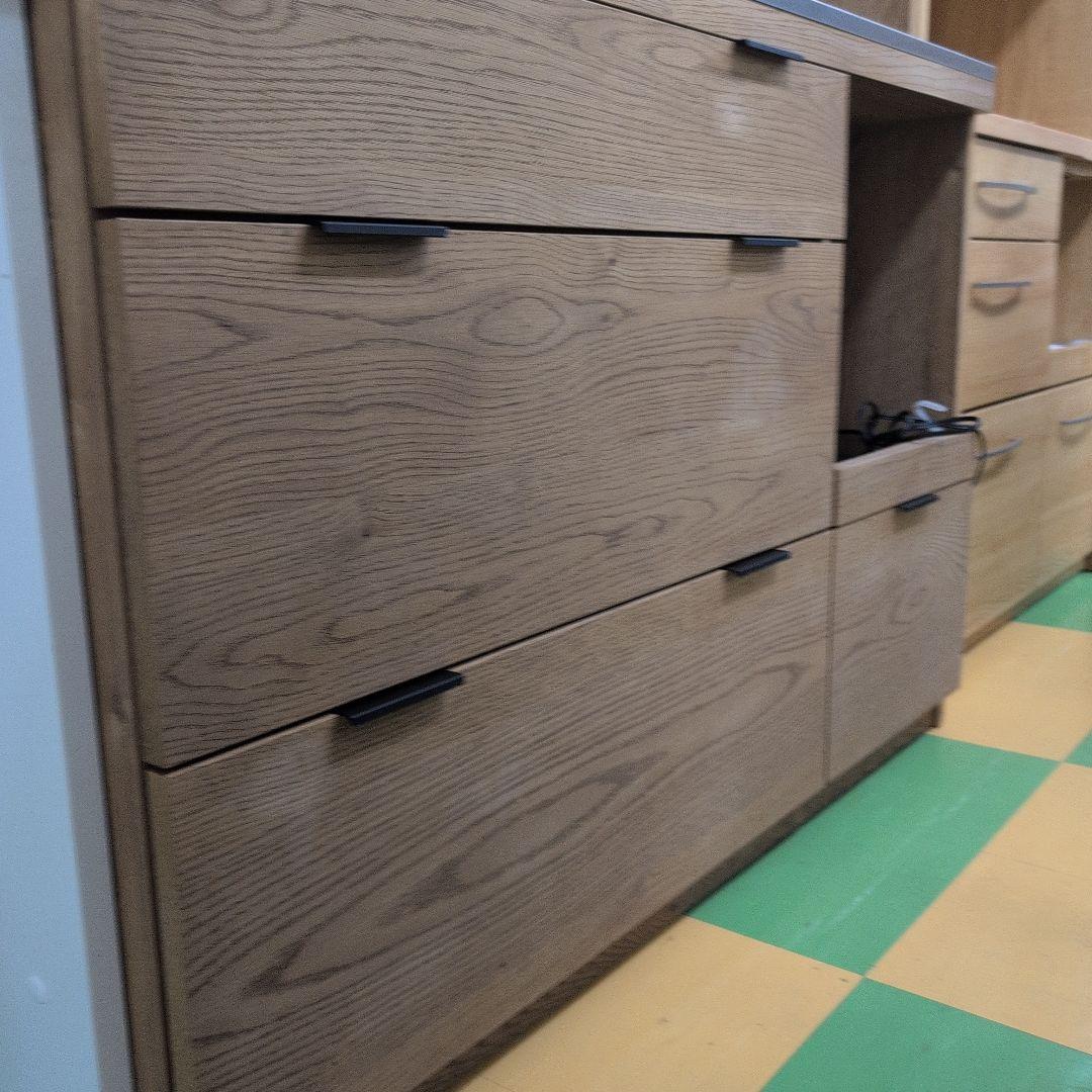 最終値下げです‼️木目調 食器棚・キッチンカウンター