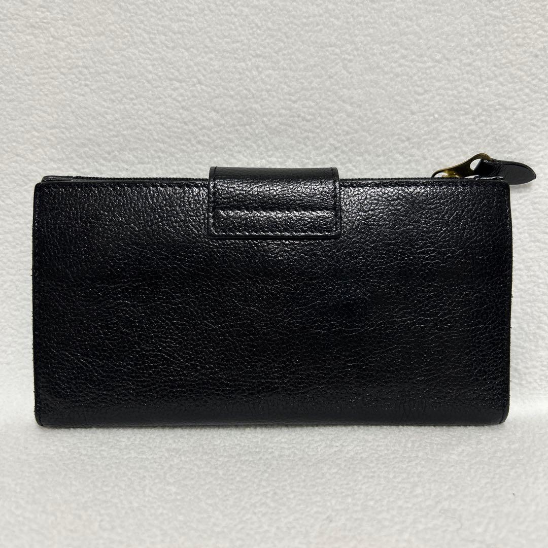 ⭐︎専用 IL BISONTE 黒 レザー 長財布 保存袋付き