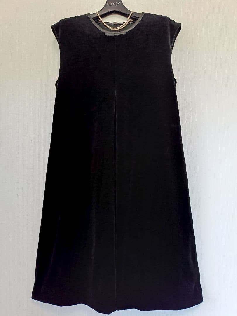 ☆ベロアノワールbyフォクシーニューヨークプチリボンワンピース希少42☆