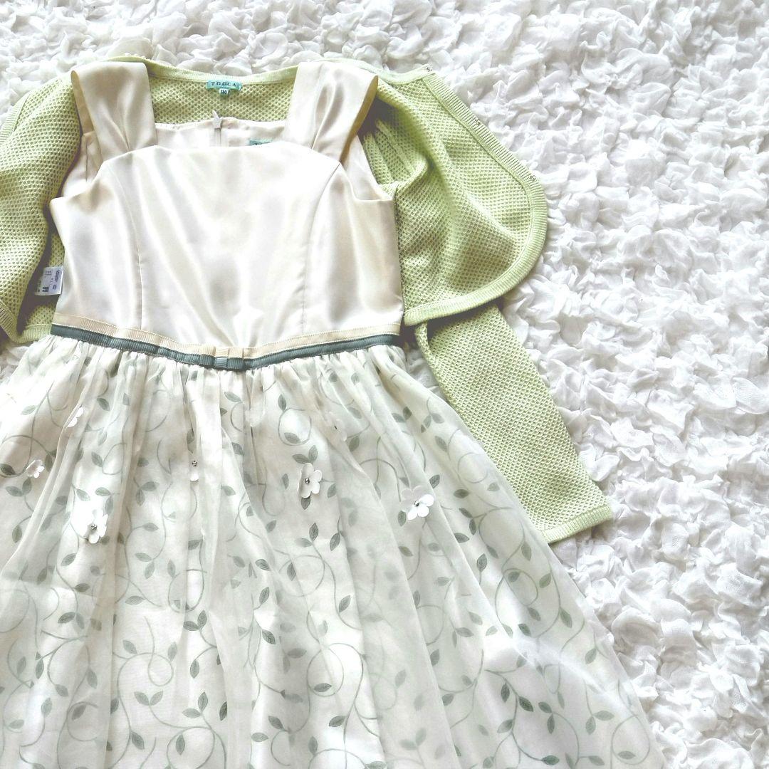 美品　トッカ　130　フォーマルセット　ワンピース　ドレス　カーディガン