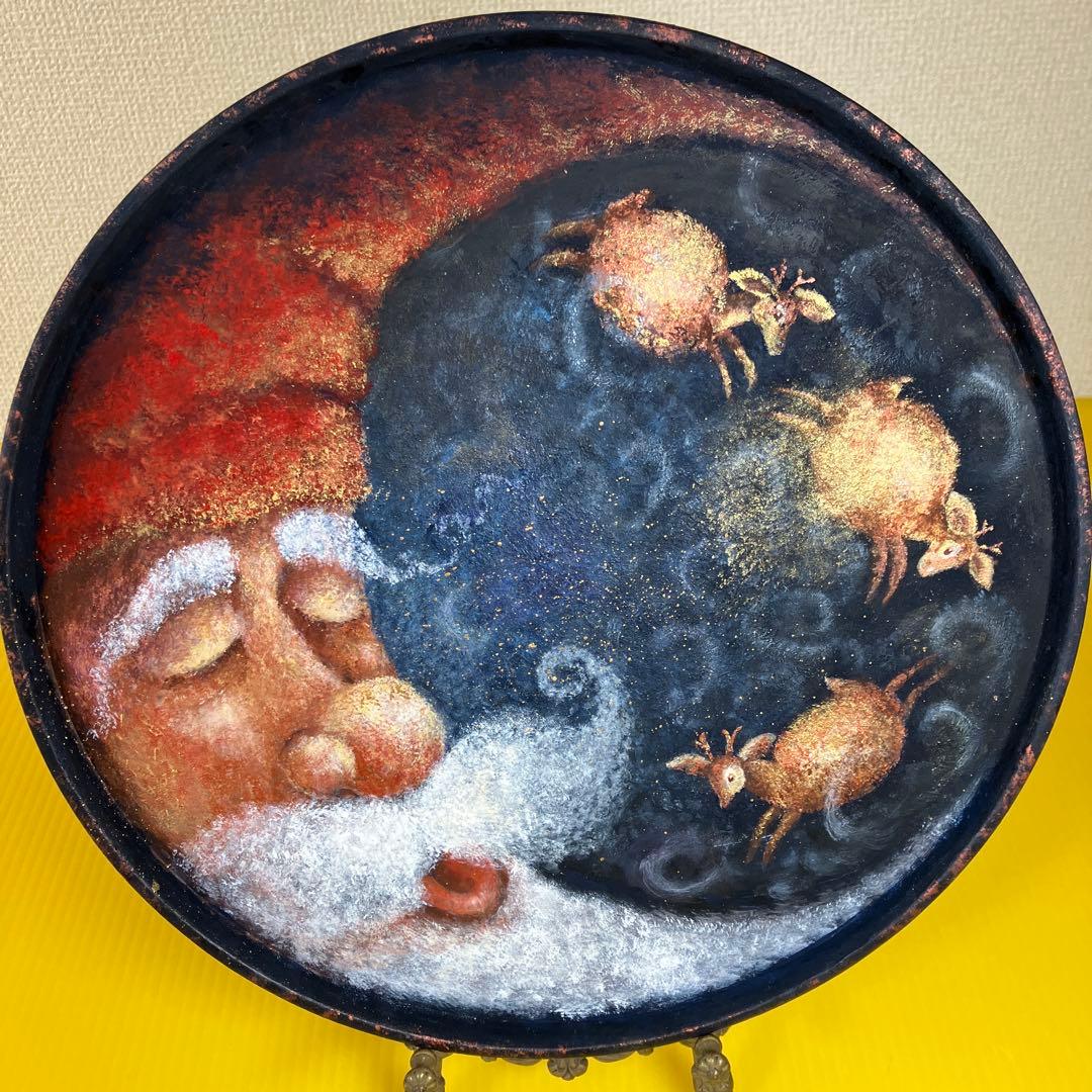 トールペイント作品♡ボビータカシマ♡Snoozing Santa Moon...