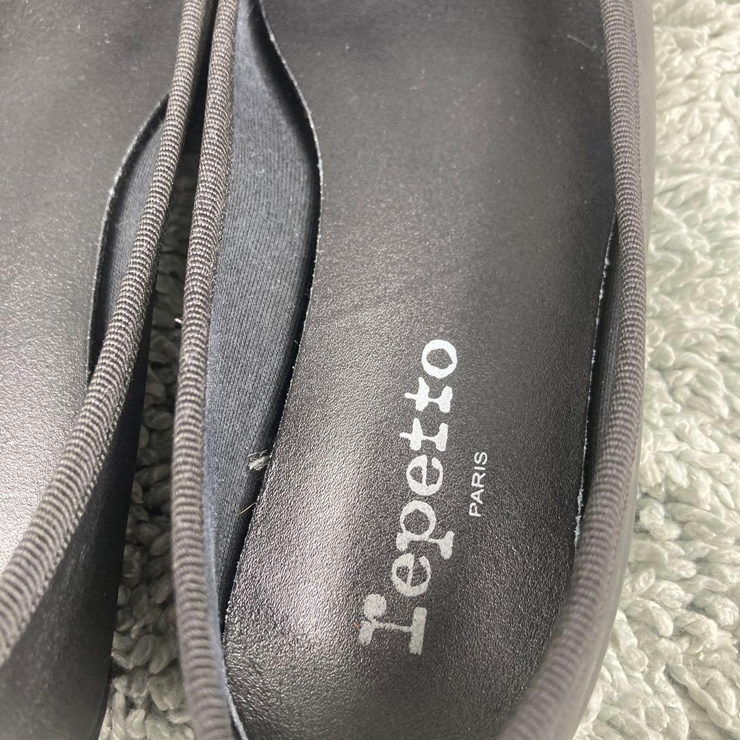 極美品 repettoバレエシューズ リリ ブラック23cm LILI レザー