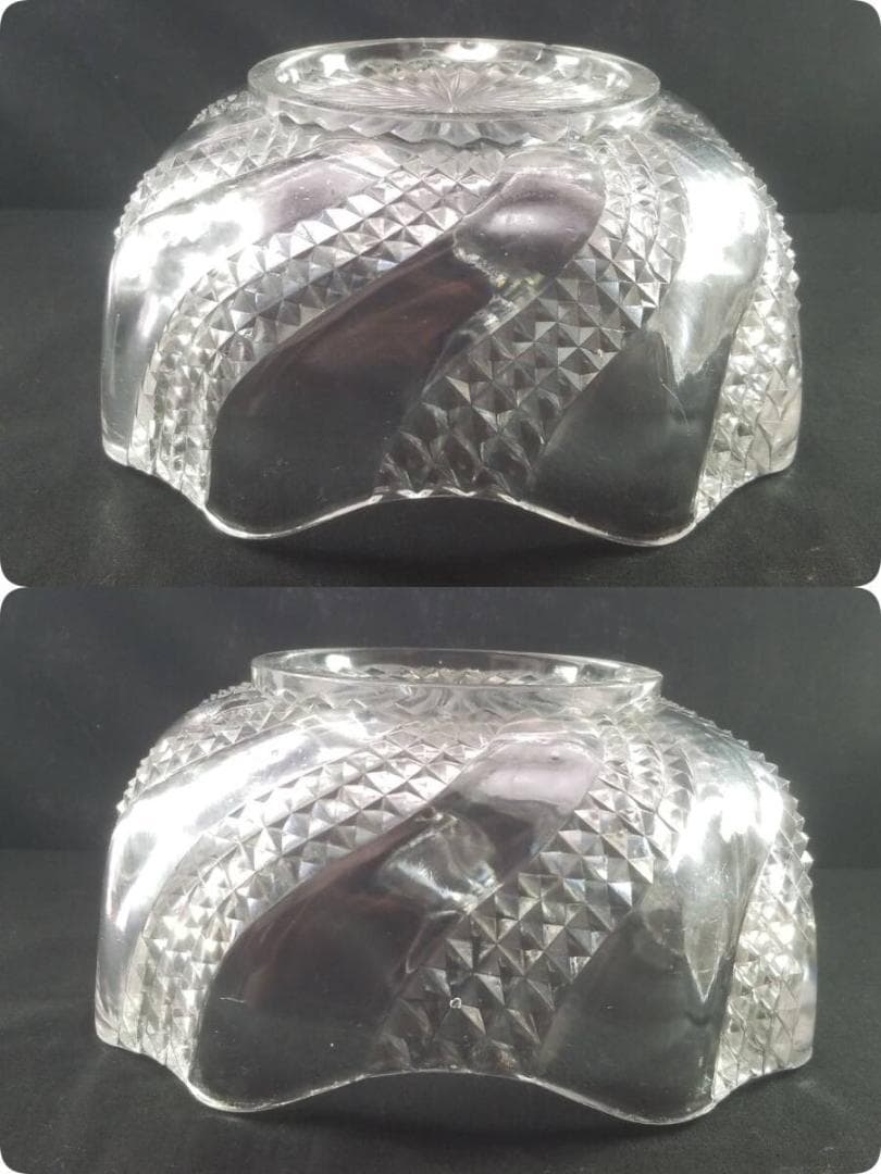 ※迫力あります!!オールドバカラ セルポンティ―ヌ 大型ボウル ガラス 蛇