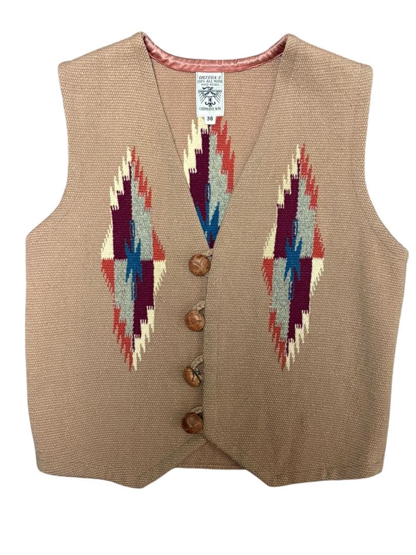 ORTEGA'S オルテガ チマヨ ベスト 36 ベージュ xpv