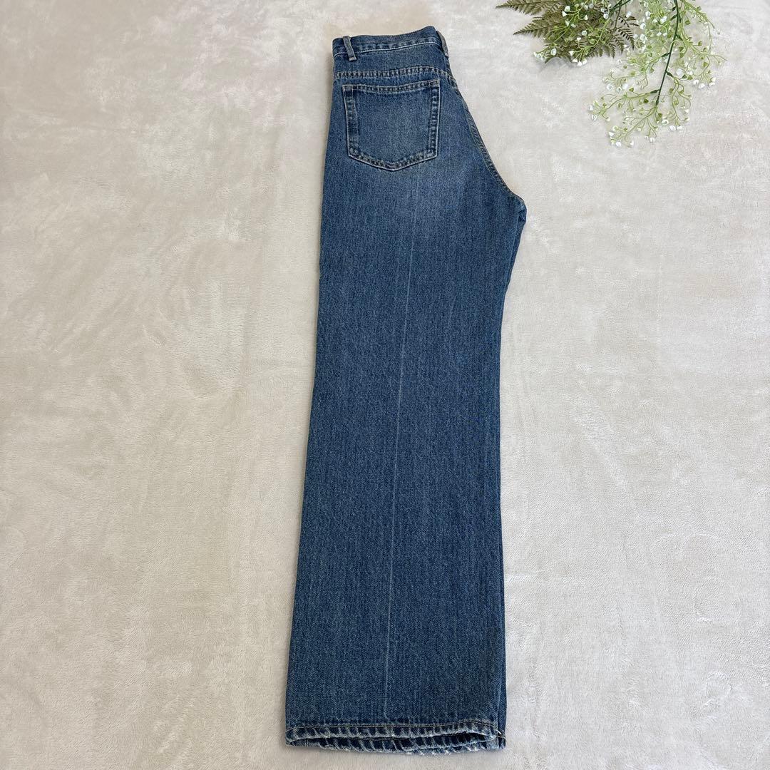 アダムエロペ フロント ホック デニム ブラウス＆パンツ セットアップ 2025