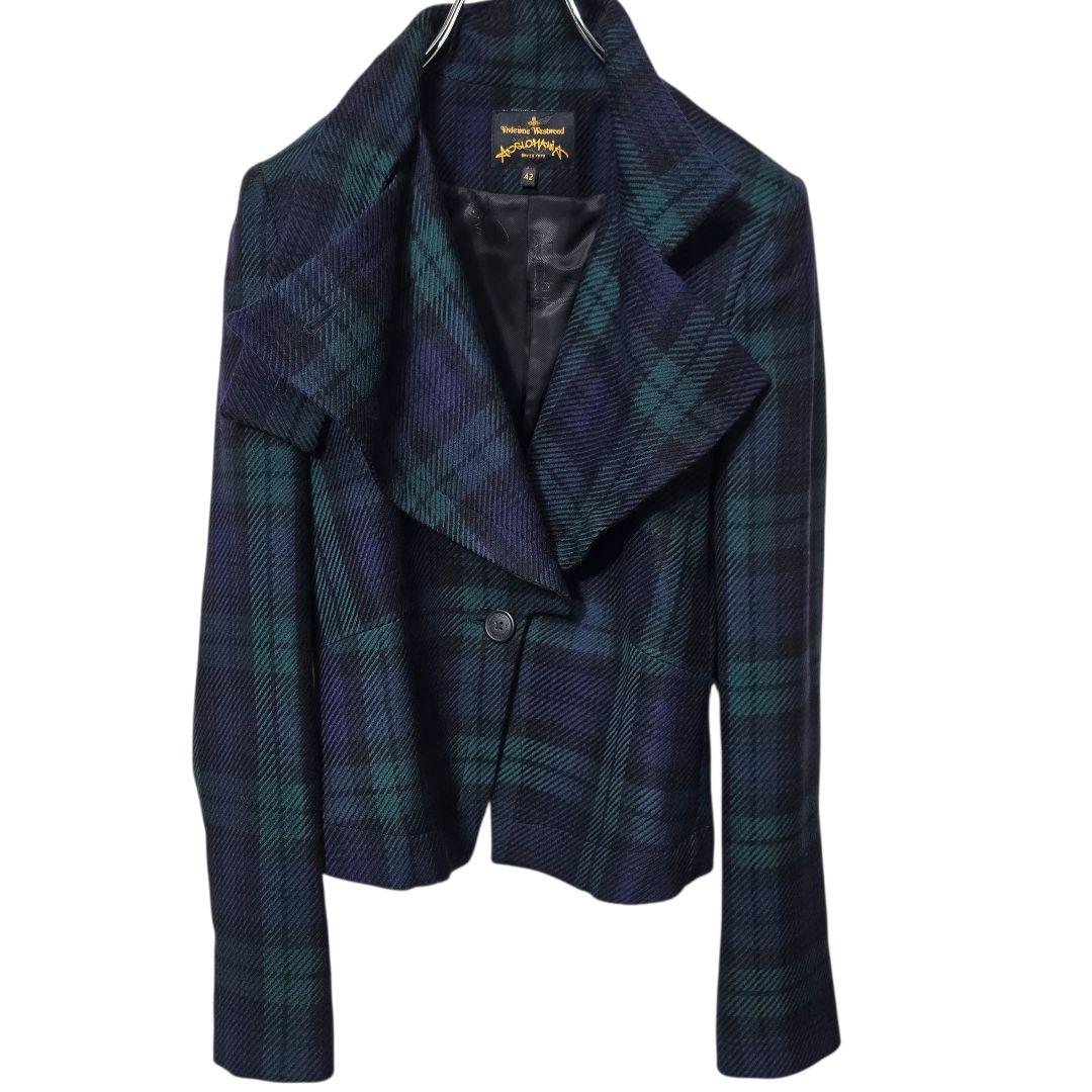 ヴィヴィアンウエストウッド アングロマニア タータンチェック 変形ジャケット