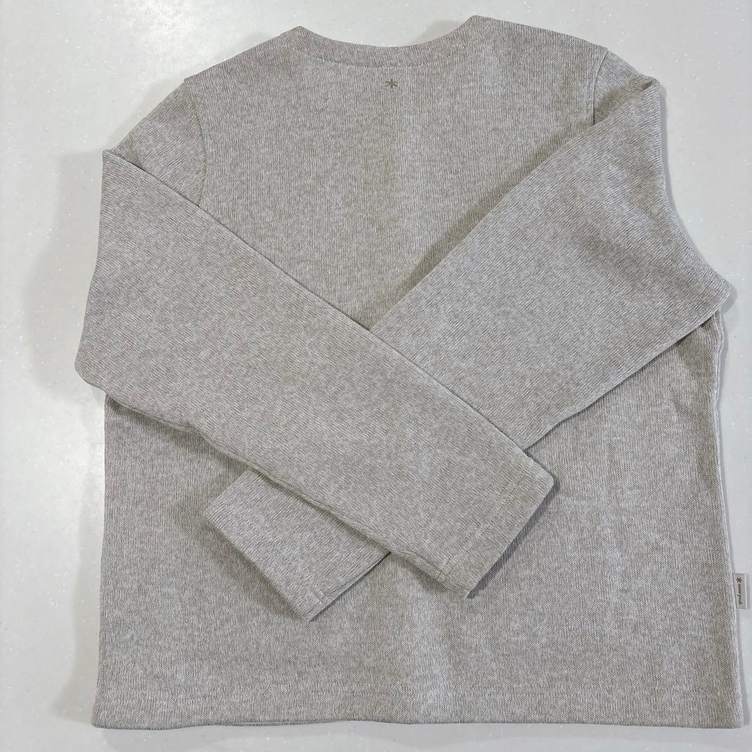  peakスノーピーク ニット　カーディガン　ライトベージュ　M