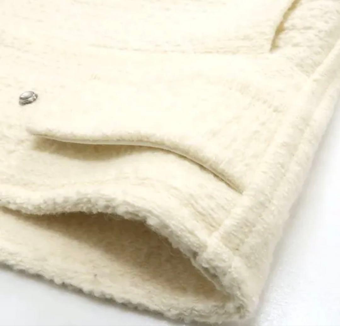 スタニングルアー　アイボリー ループツイードブルゾン