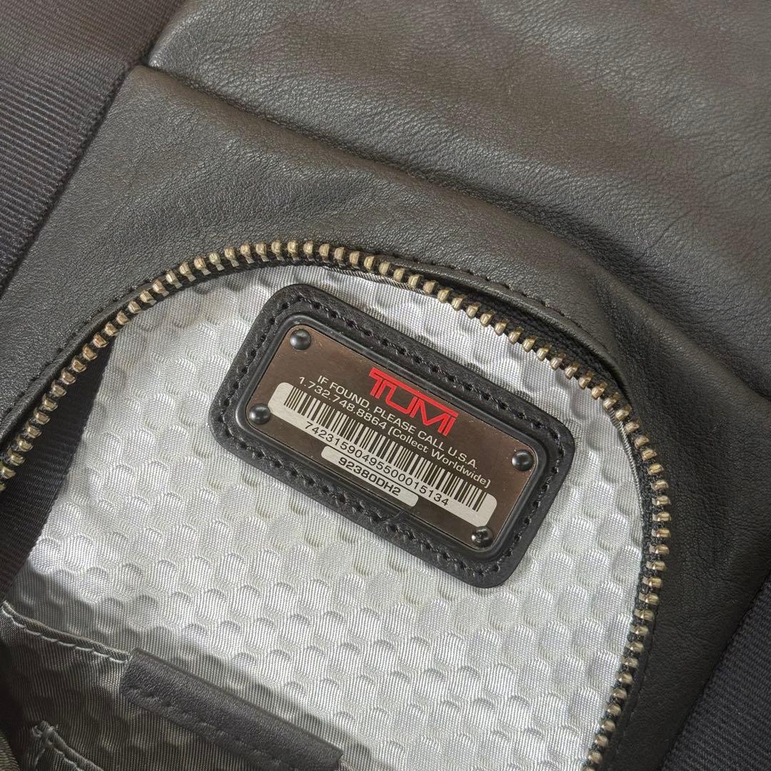 【希少】TUMI アルファブラボー レザーバックパック92380DH2 リュック