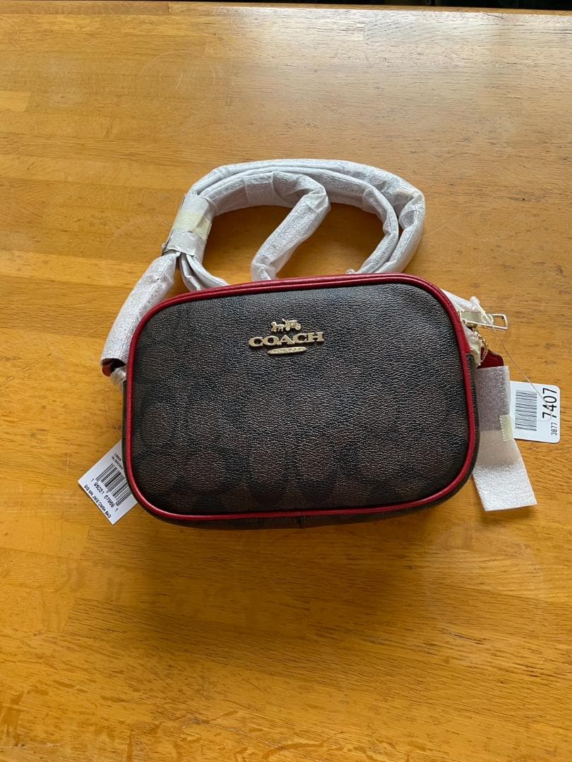 【新品未使用】COACH コーチ ミニ ジェイミー カメラバッグ シグネチャー