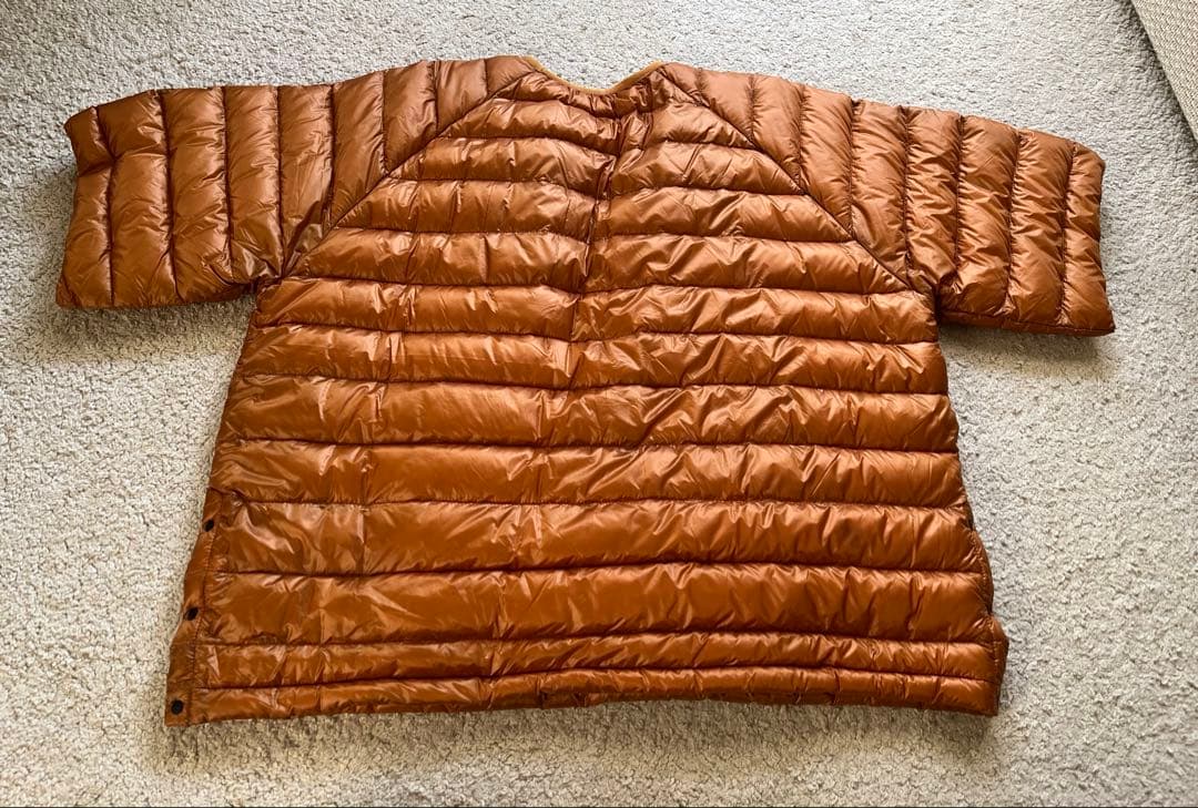 別注 NANGA ナンガ キャルオーライン ダウン 半袖プルオーバー M