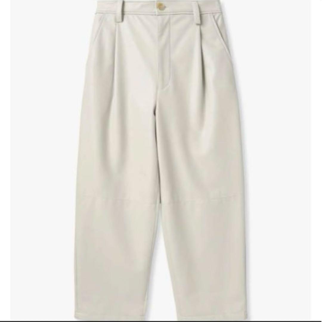 Ron Herman/フェイクレザー アンクルパンツ アイボリー