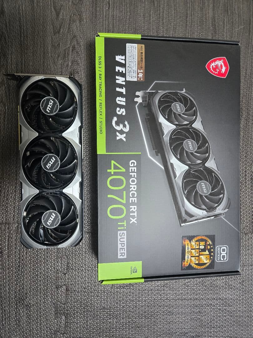 グラフィックボード・グラボ・ビデオカード MSI GeForce RTX 4070 Ti Super Ventus 3X