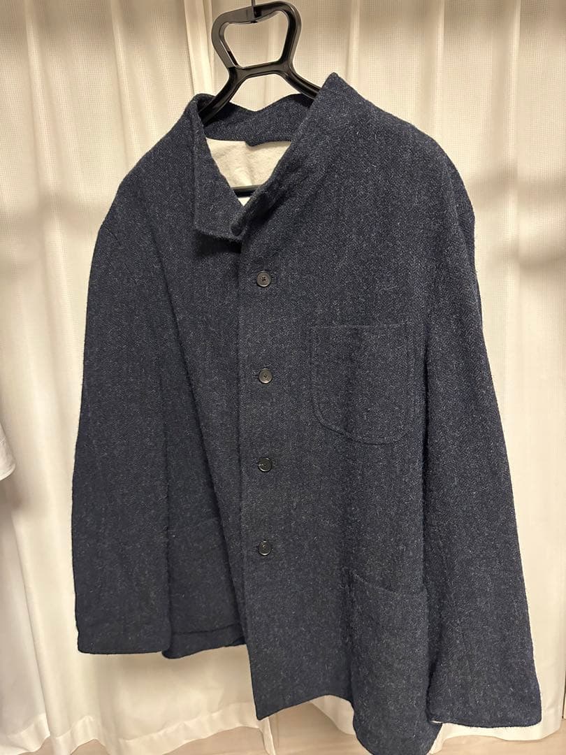A PRESSE　Tweed Hunting Jacket Navy