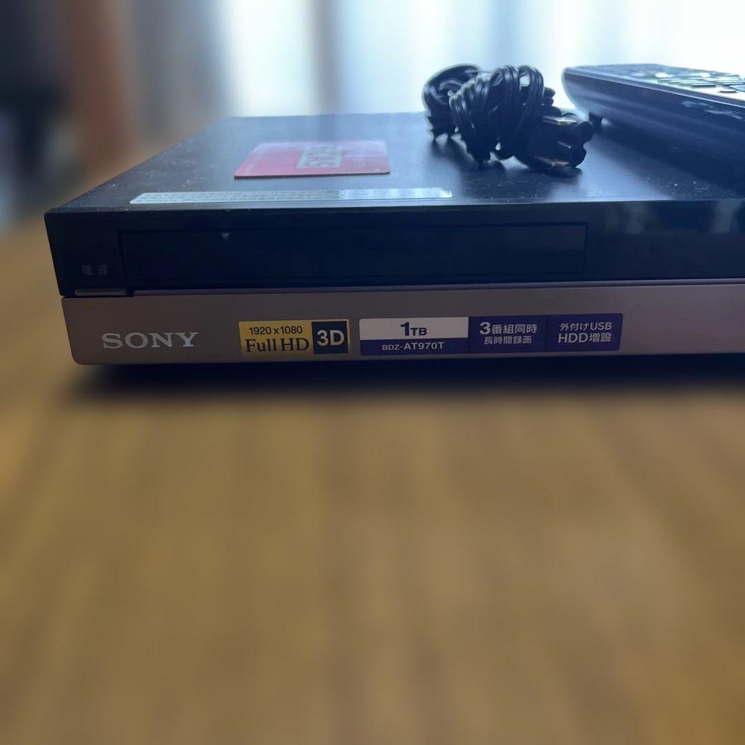 SONY　BDZ-AT970T　3番組同時録画 ブルーレイディスク™レコーダー