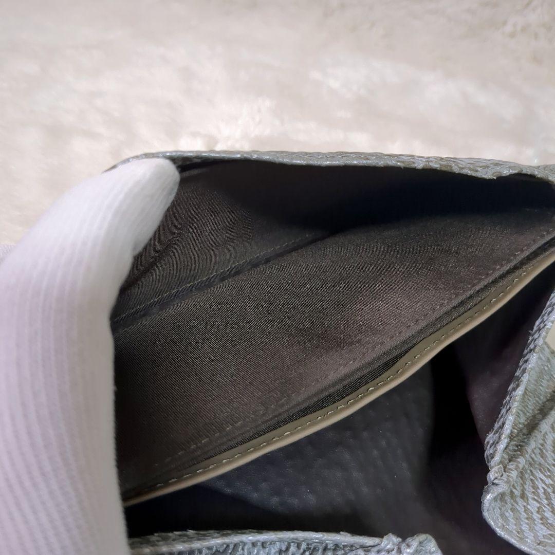 希少✨ヒロコハヤシ ダマスコ 長財布 シルバー レザー レター型