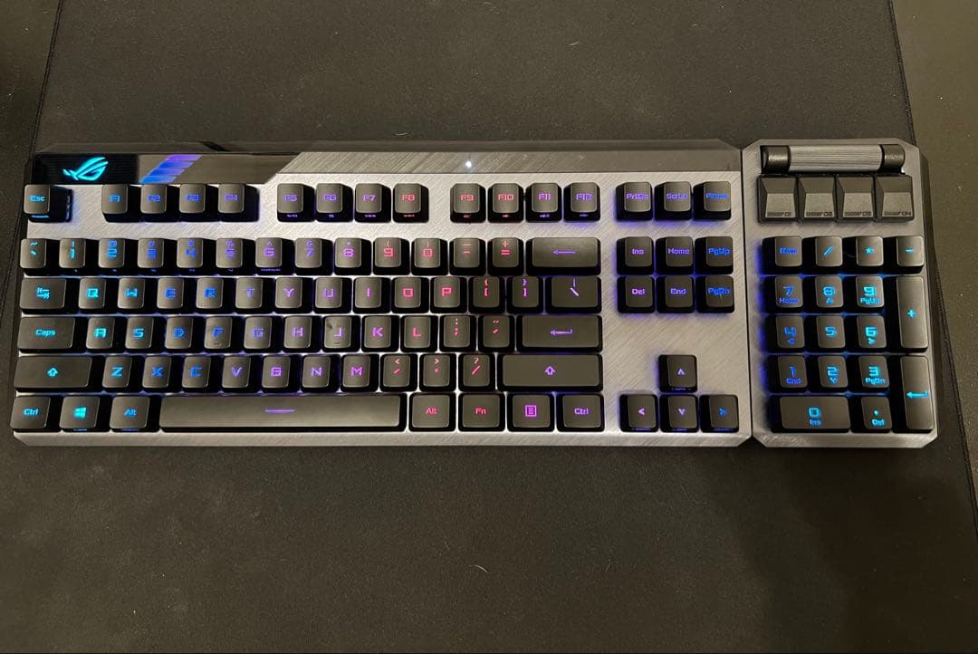 美品ASUS MA02 ROG CLAYMORE Ⅱ ゲーミングキーボードRED